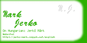 mark jerko business card