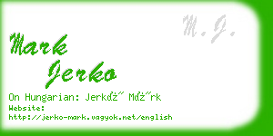 mark jerko business card